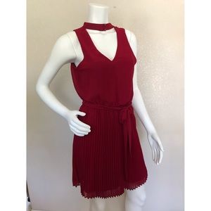 A-Byer  Red Sleeveless Lined Cocktail Dress Large